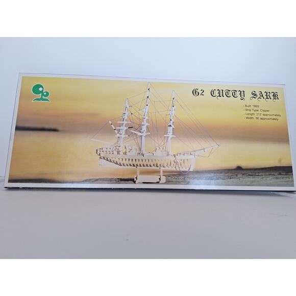 Cutty Sark 3D Wooden Model Ship Kit – G2 Clipper 1869 (Unassembled, Open Box) - Picture 1 of 6